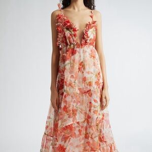 Zimmermann Tranquility Floral Silk Gown sz 6